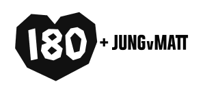 Logo 180heartbeats + JUNG v MATT
