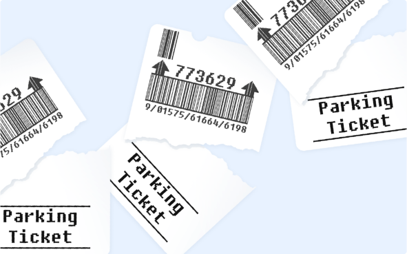 Eliminate tickets in parking lots